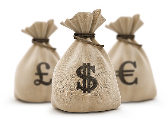 Bags with money